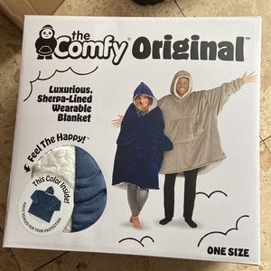 “Comfy” brand wearable hoodie blanket